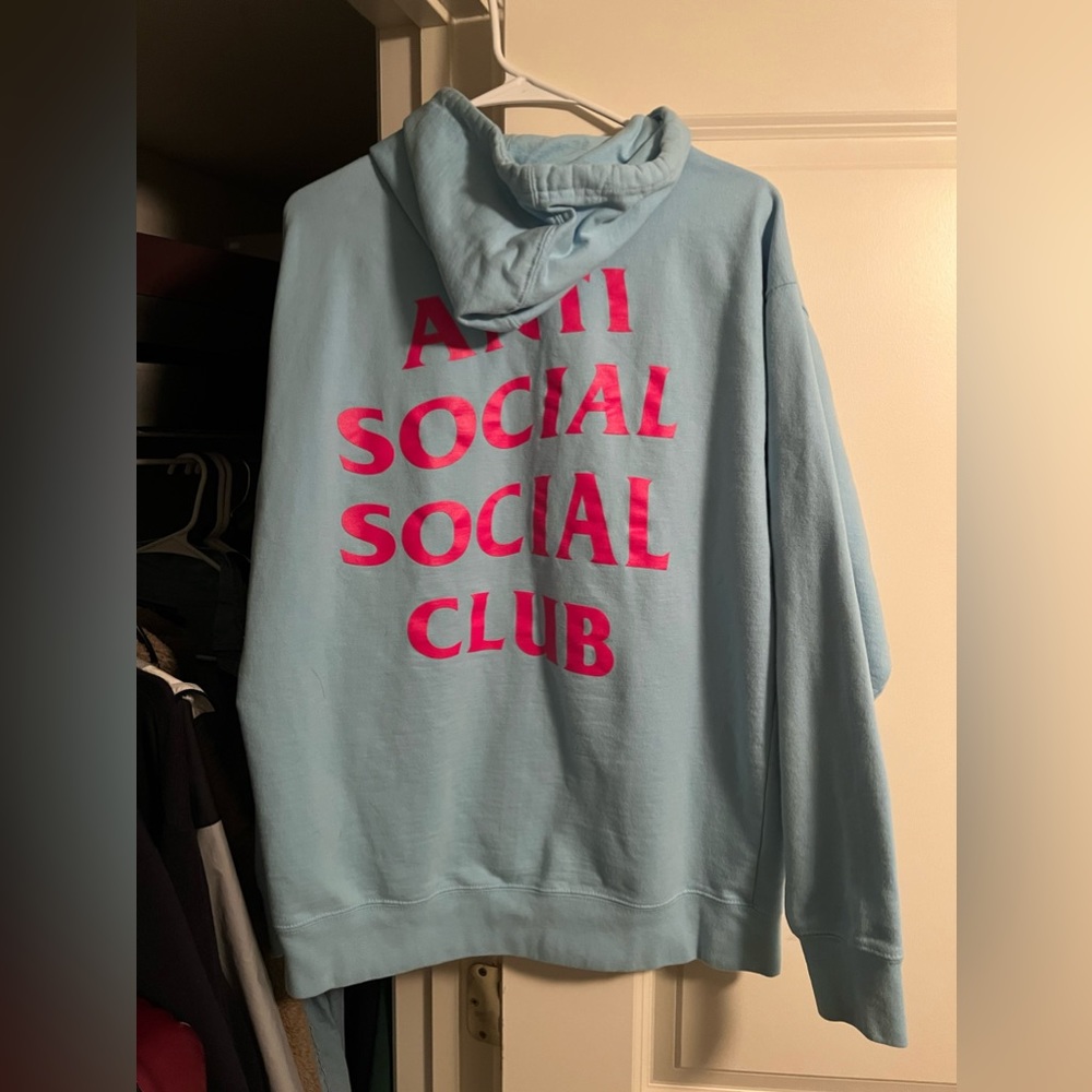 Straight Pipe Sky Blue Hoodie Anti Social Social Club ASSC